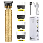 Máquina de cortar cabelo retrô T9 original, aparador para jaquetas, barbeador elétrico masculino, lâmina profissional para áreas sensíveis.
