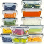 Conjunto de 8 peças, incluindo 4 recipientes transparentes e 4 tampas de encaixe, caixa organizadora hermética para alimentos, geladeira, cozinha, confeitaria e camping.