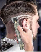 Máquina de cortar cabelo retrô T9 original, aparador para jaquetas, barbeador elétrico masculino, lâmina profissional para áreas sensíveis.