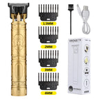 Máquina de cortar cabelo retrô T9 original, aparador para jaquetas, barbeador elétrico masculino, lâmina profissional para áreas sensíveis.